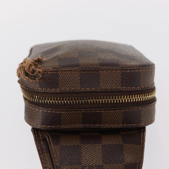 Authentic LOUIS VUITTON Damier Ebene Geronimos Shoulder Bag N51994 LV - Picture 11 of 16